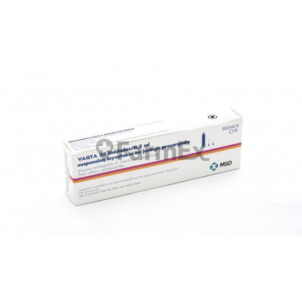 Vaqta 25 U / 0.5 ml x 1 jeringa MSD